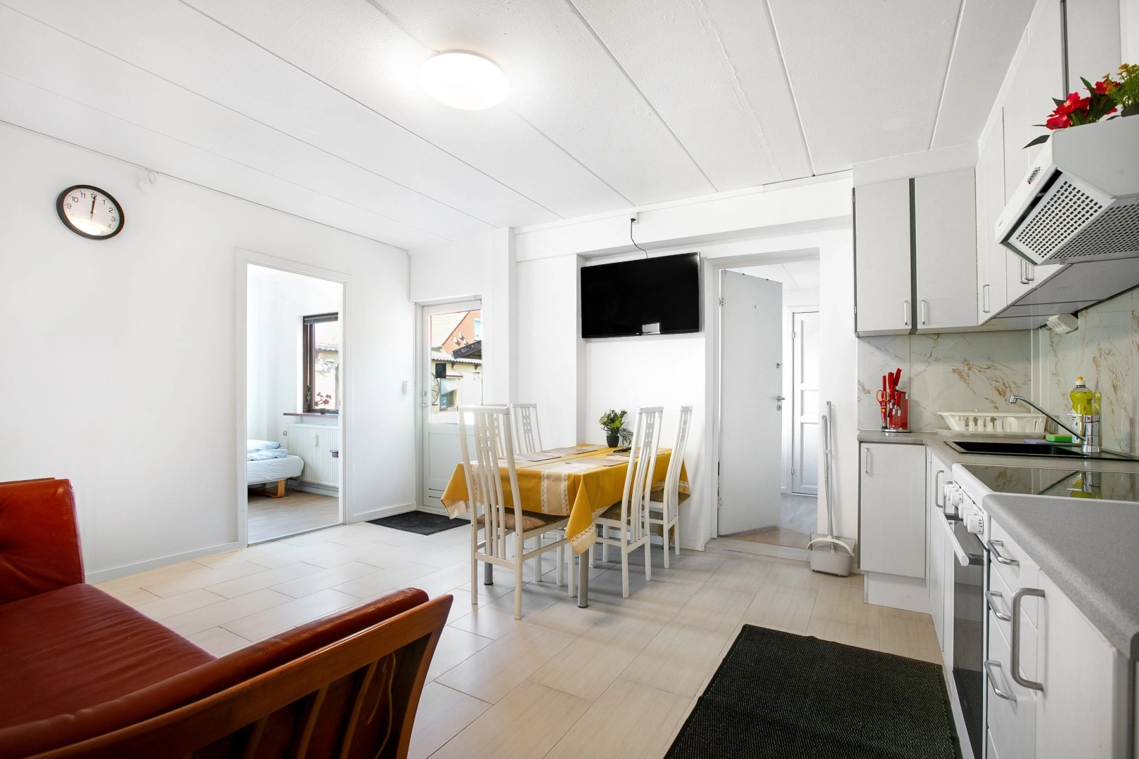 Open kitchen-living area